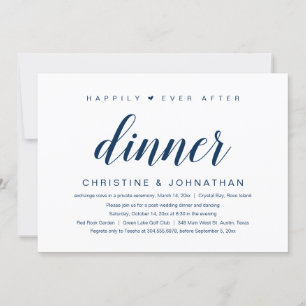 Invitation Fuite de mariage, dîner dîner Invit 'Joyeux Pour T