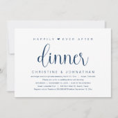 Invitation Fuite de mariage, dîner Happily Ever After Invit (Devant)