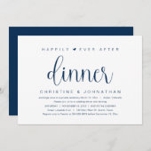 Invitation Fuite de mariage, dîner Happily Ever After Invitat (Devant / Derrière)