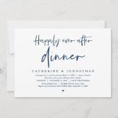 Invitation Fuite de mariage, dîner heureux pour toujours Invi (Devant)