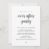 Invitation Fuite de mariage, fête de bonheur éternel (Devant)