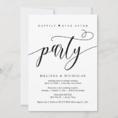 Invitation Fuite de mariage, fête de bonheur éternel (Devant)