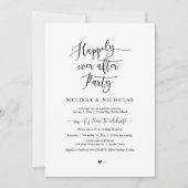 Invitation Fuite de mariage, fête de bonheur éternel (Devant)