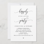 Invitation Fuite de mariage, fête de bonheur éternel (Devant)