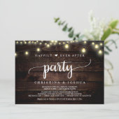 Invitation Fuite de mariage, fête de bonheur éternel (Debout devant)