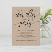 Invitation Fuite de mariage, fête de bonheur éternel, Kraft (Debout devant)