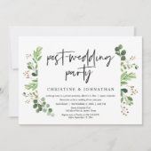 Invitation Fuite de mariage, fête post-mariage (Devant)