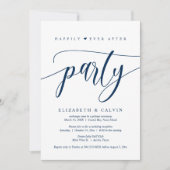 Invitation Fuite de mariage, fête pour toujours heureuse (Devant)