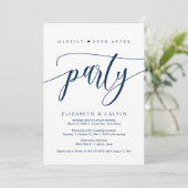 Invitation Fuite de mariage, fête pour toujours heureuse (Debout devant)