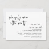 Invitation Fuite de mariage, fête pour toujours heureuse (Devant)