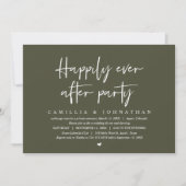 Invitation Fuite de mariage, fête pour toujours heureux (Devant)