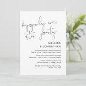 Invitation Fuite de mariage, fête pour toujours heureux (Debout devant)