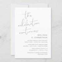 Fuite de mariage, La célébration continue