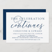 Invitation Fuite de mariage, La célébration continue Invit (Devant / Derrière)