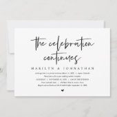 Invitation Fuite de mariage, la célébration moderne continue (Devant)