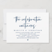 Invitation Fuite de mariage, la célébration moderne continue (Devant)