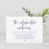 Invitation Fuite de mariage, la célébration moderne continue (Debout devant)