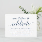 Invitation Fuite de mariage, Maintenant, c'est temps de céléb (Debout devant)