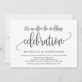 Invitation Fuite de noces, Célébration après le mariage (Devant)