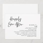 Invitation Fuite de noces, célébration de bonheur éternel (Devant / Derrière)