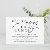 Invitation Fuite de noces, déjeuner d'amour éternel (Debout devant)