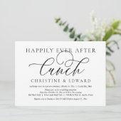 Invitation Fuite de noces, déjeuner pour toujours heureux (Debout devant)