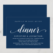 Invitation Fuite de noces, Dîner de conte de fées (Devant / Derrière)