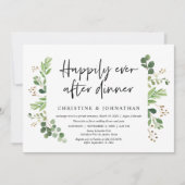 Invitation Fuite de noces, dîner pour toujours heureux (Devant)