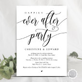 Invitation Fuite de noces, fête de bonheur éternel 