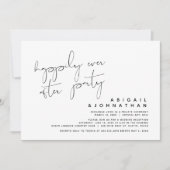 Invitation Fuite de noces, fête de bonheur éternel (Devant)