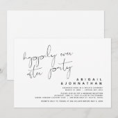 Invitation Fuite de noces, fête de bonheur éternel (Devant / Derrière)