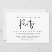 Invitation Fuite de noces, fête pour toujours heureux (Devant)