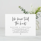 Invitation Fuite de noces, Nous avons fait le nœud (Debout devant)