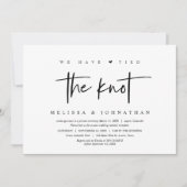 Invitation Fuite de noces, Nous avons franchi le pas (Devant)