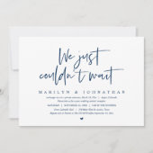 Invitation Fuite de noces, nous n'avons pas pu attendre (Devant)