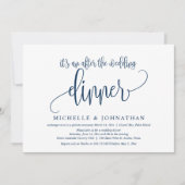 Invitation Fuite de noces, un dîner après le mariage Inv (Devant)