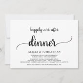 Invitation Fuite, dîner Happily Ever After, Rustique (Devant)
