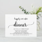 Invitation Fuite, dîner Happily Ever After, Rustique (Debout devant)