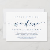 Invitation Fuite en Amoureux, Après Nous Faisons, Nous Dînons (Devant)