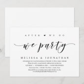 Invitation Fuite en Amoureux, Après Nous Nous Marions, Nous F (Devant / Derrière)