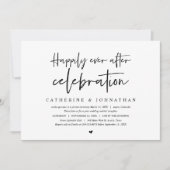 Invitation Fuite en amoureux, célébration de bonheur éternel (Devant)