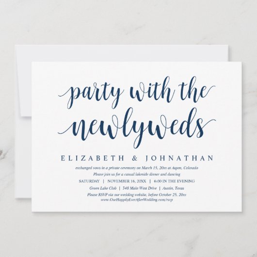 Invitation Fuite en Amoureux, Célébration de l'Amour Éternel (Devant)