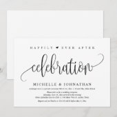 Invitation Fuite en Amoureux, Célébration de l'Éternité Heure (Devant / Derrière)