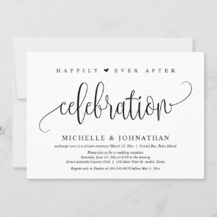 Invitation Fuite en Amoureux, Célébration de l'Éternité Heure