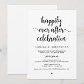 Invitation Fuite en Amoureux, Célébration d'un Bonheur Éterne (Devant / Derrière)