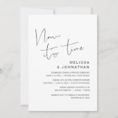 Invitation Fuite en amoureux, C'est maintenant le moment (Devant)