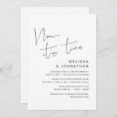 Invitation Fuite en amoureux, C'est maintenant le moment (Devant / Derrière)