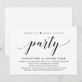 Invitation Fuite en amoureux, fête de bonheur éternel (Devant / Derrière)