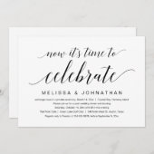 Invitation Fuite en amoureux, Maintenant, c'est l'heure de cé (Devant / Derrière)