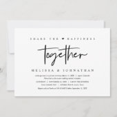 Invitation Fuite en amoureux, partagez le bonheur ensemble (Devant)